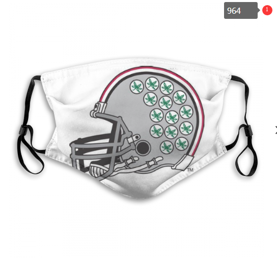NCAA Ohio State Buckeyes #5 Dust mask with filter->ncaa dust mask->Sports Accessory